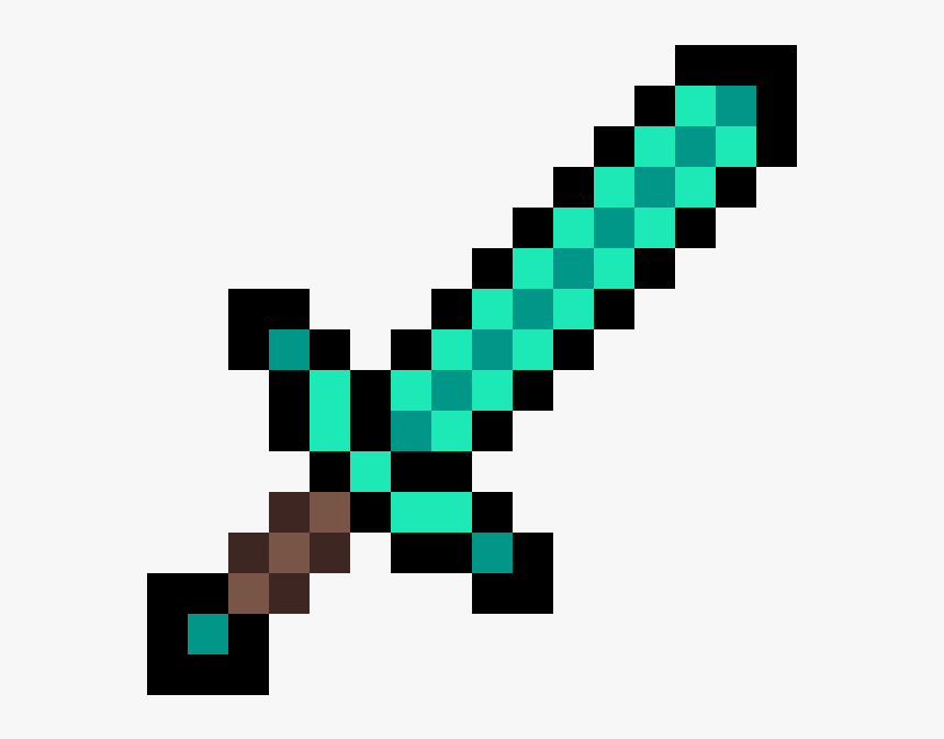 Transparent Diamond Sword Minecraft, HD Png Download, Free Download