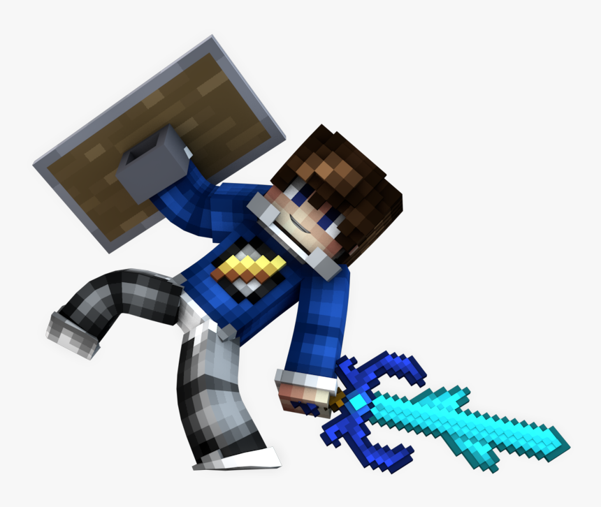 Transparent Espada Minecraft Png - Cartoon, Png Download, Free Download