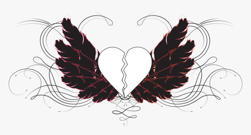 Drawn Broken Heart Transparent - Drawings Of Broken Hearts, HD Png Download, Free Download