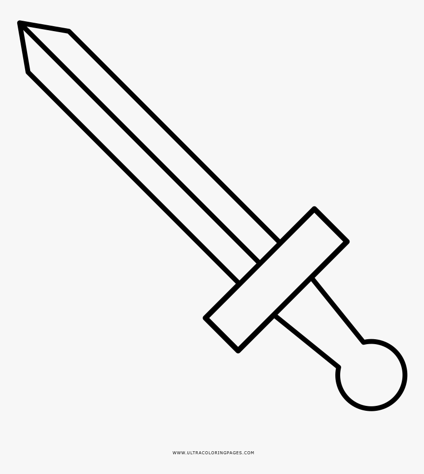 Espada Dibujo Para Colorear, HD Png Download - kindpng