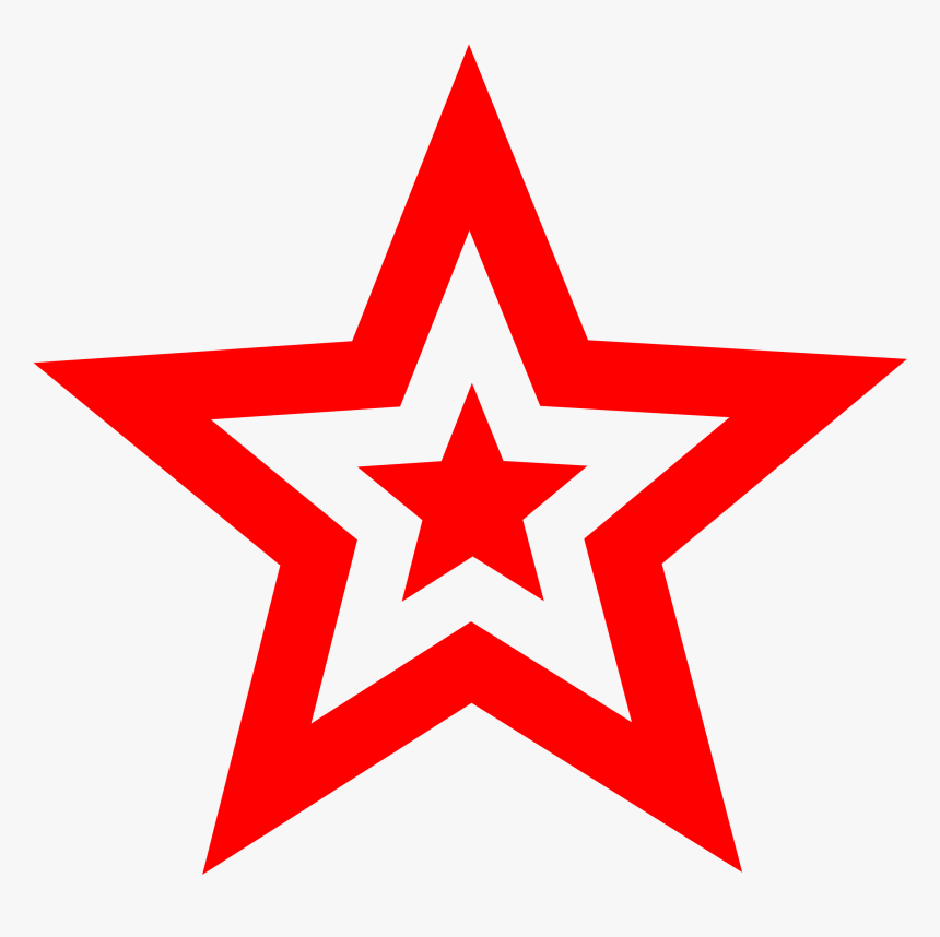 Red And White Star, HD Png Download, Free Download