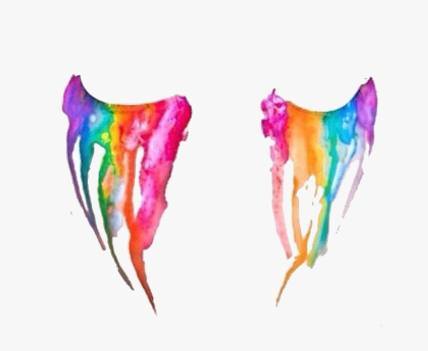 Rainbow Effect Png - Rainbow Tears Png, Transparent Png, Free Download