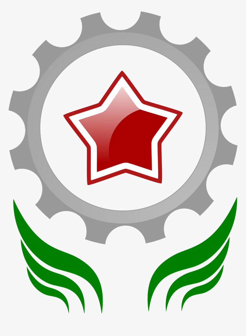 Cogwheel And Star, HD Png Download, Free Download