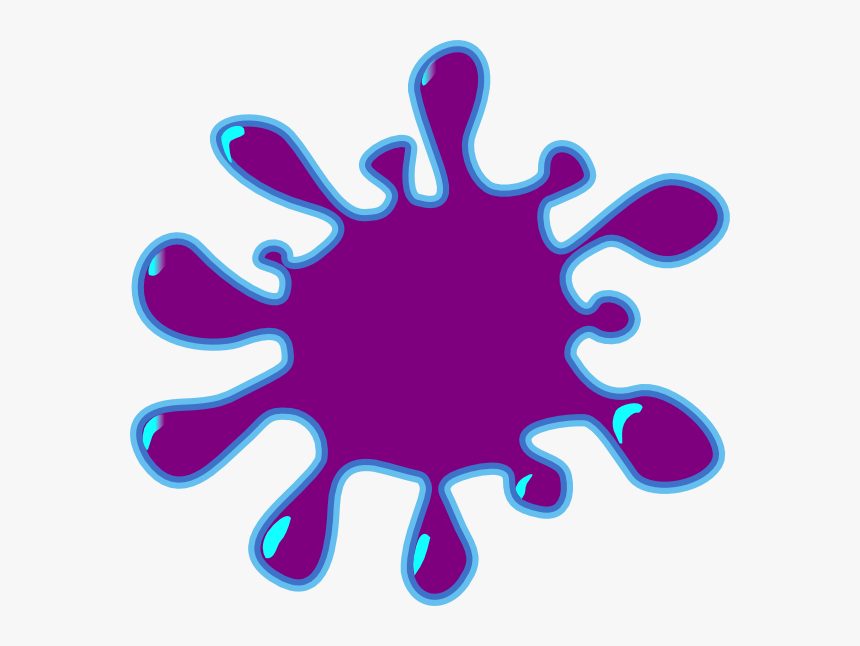 Slime Clipart Purple Paint, Slime Purple Paint Transparent - Splash Clip Ar...