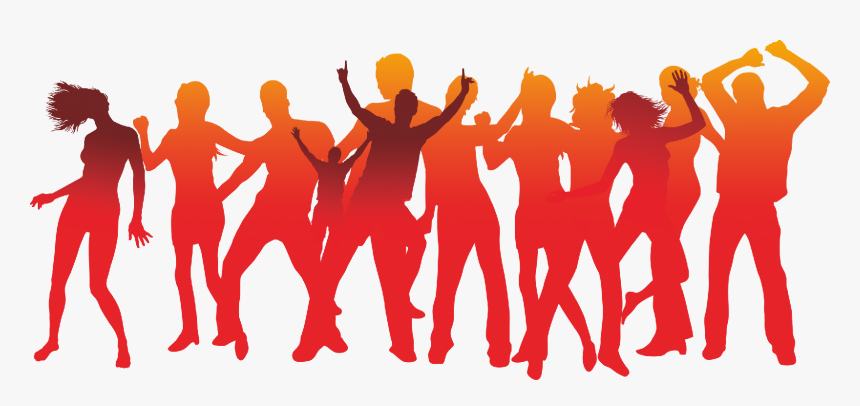 People Celebrating Png - Silhouettes People Celebrate Png, Transparent Png, Free Download