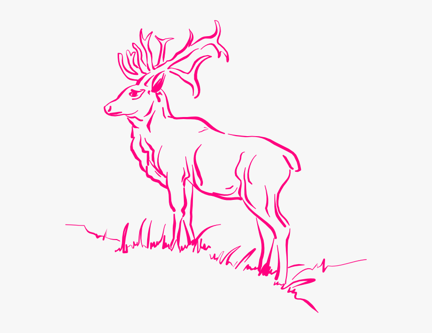 Stag Svg Clip Arts - Deer Clipart, HD Png Download, Free Download