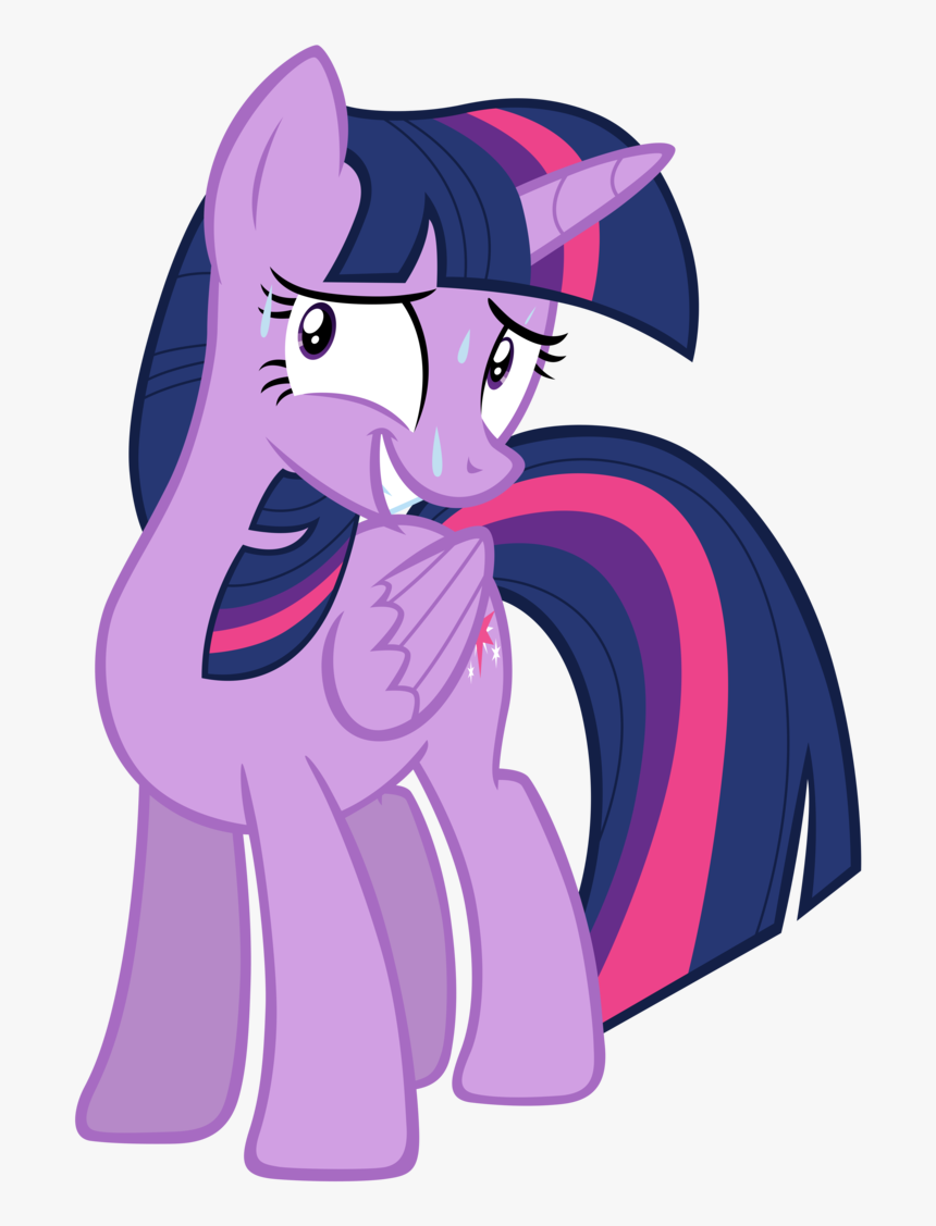 Twilight Vector Nervous - My Little Pony Twilight Sparkle Nervous, HD Png Download, Free Download