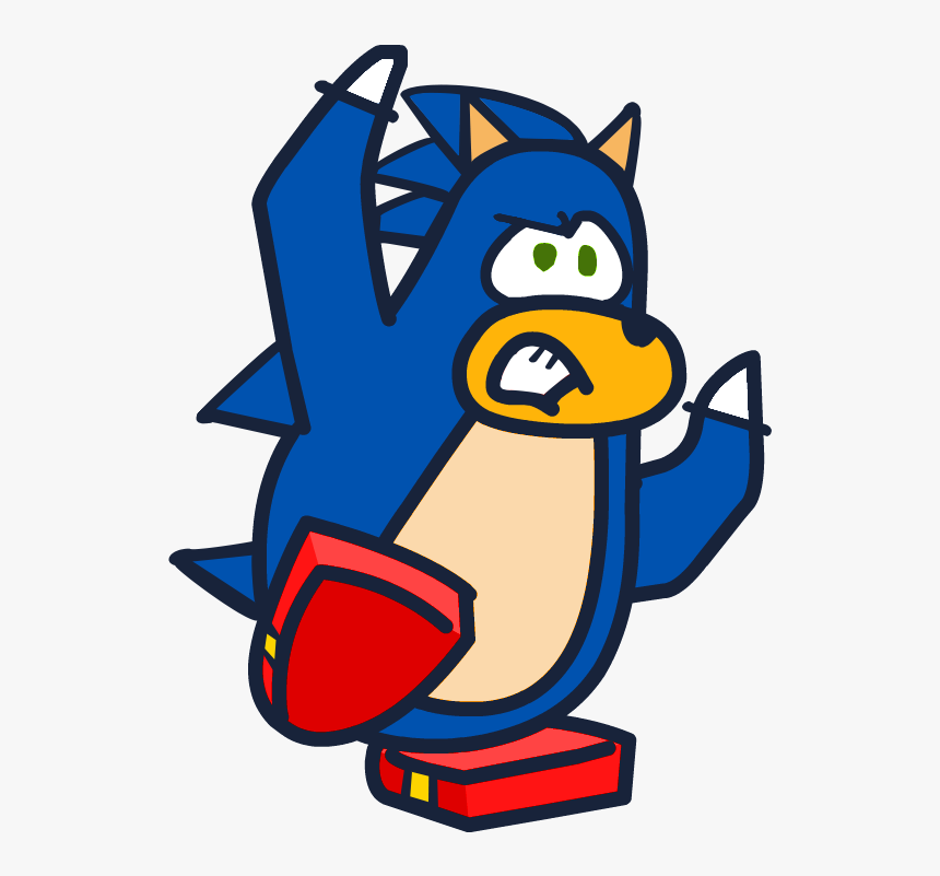 Thumb Image - Club Penguin Sonic, HD Png Download, Free Download