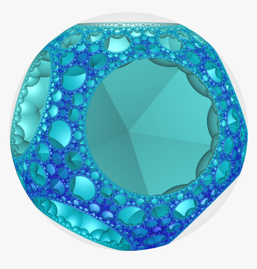 Hyperbolic Honeycomb 4 5 3 Poincare Vc - Crystal, HD Png Download, Free Download