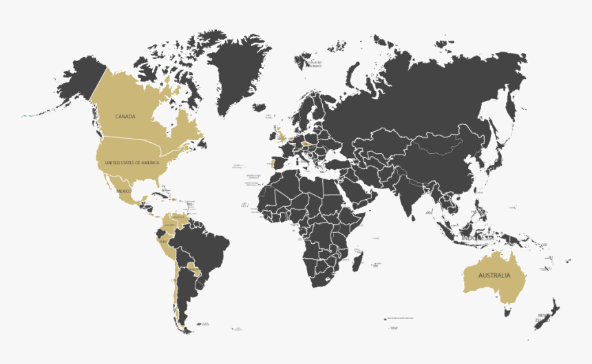 World Map , Png Download - Uae Map In The World, Transparent Png, Free Download