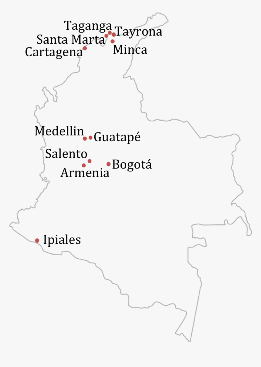 Colombia Map - Map, HD Png Download, Free Download