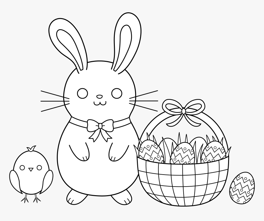 Easter Egg Hunt Clipart Black And White Transparent, HD Png Download, Free Download