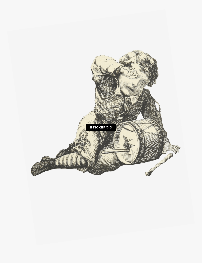 Vintage Victorian Drummer - Victorian Png, Transparent Png, Free Download