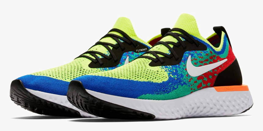 Nike Epic React Flyknit Rainbow, HD Png Download, Free Download