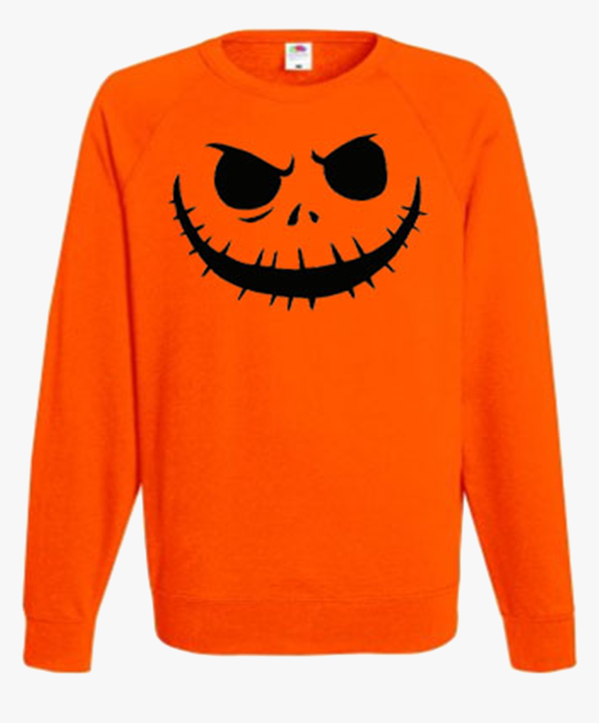 Pumpkin Scary Halloween Jumper Sweater Ev Designs Uk - Sweater, HD Png Download, Free Download