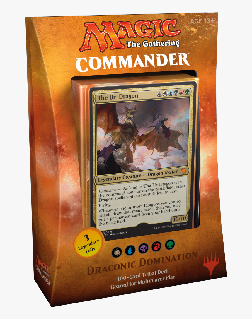 Draconic Domination - Ur Dragon Commander Deck, HD Png Download, Free Download