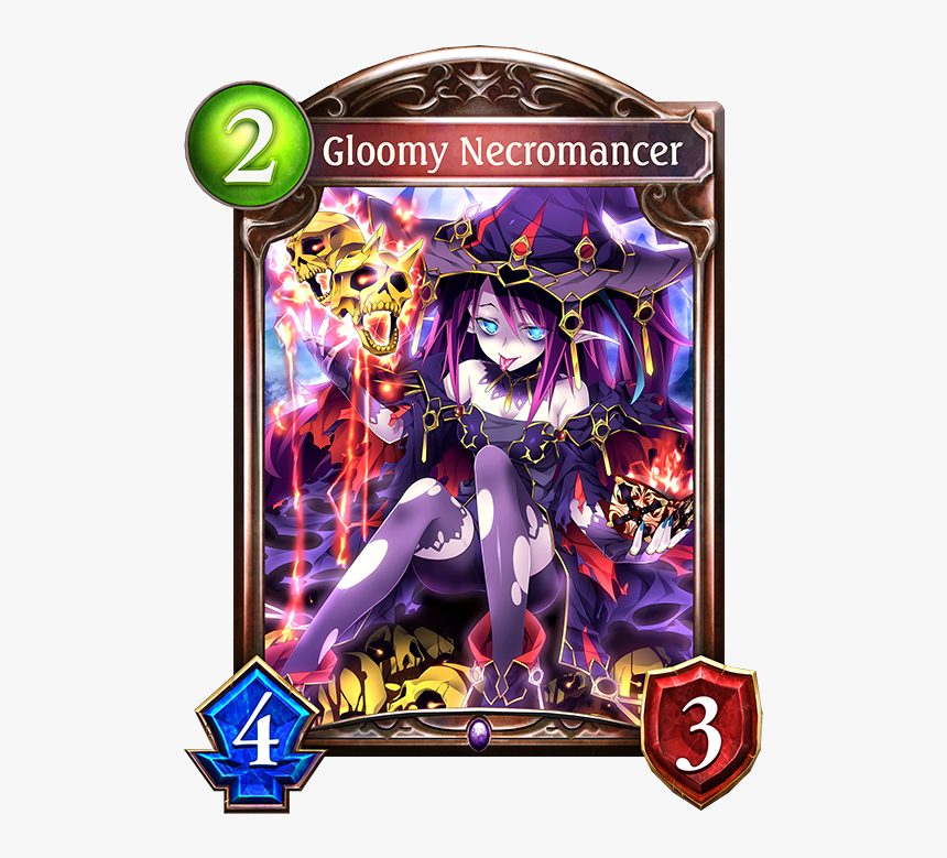 Unevolved Gloomy Necromancer Evolved Gloomy Necromancer - Shadowverse Cards, HD Png Download, Free Download