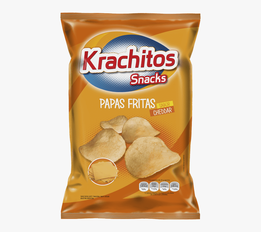 Papas Fritas Krachitos Sabor Cheddar Por Paquete De - Junk Food, HD Png Download, Free Download