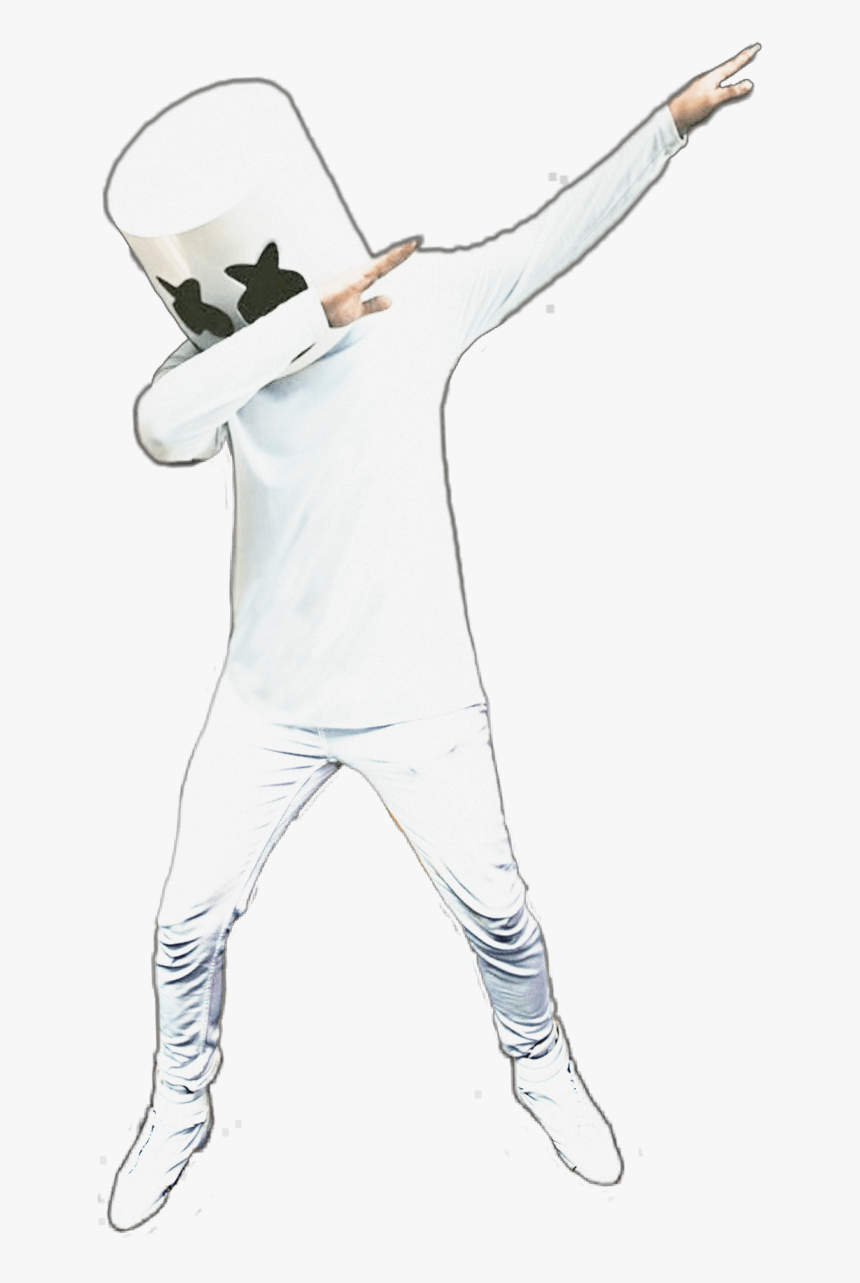 Collection Of Free Marshmello Drawing Dab - Marshmello Dab, HD Png Download, Free Download