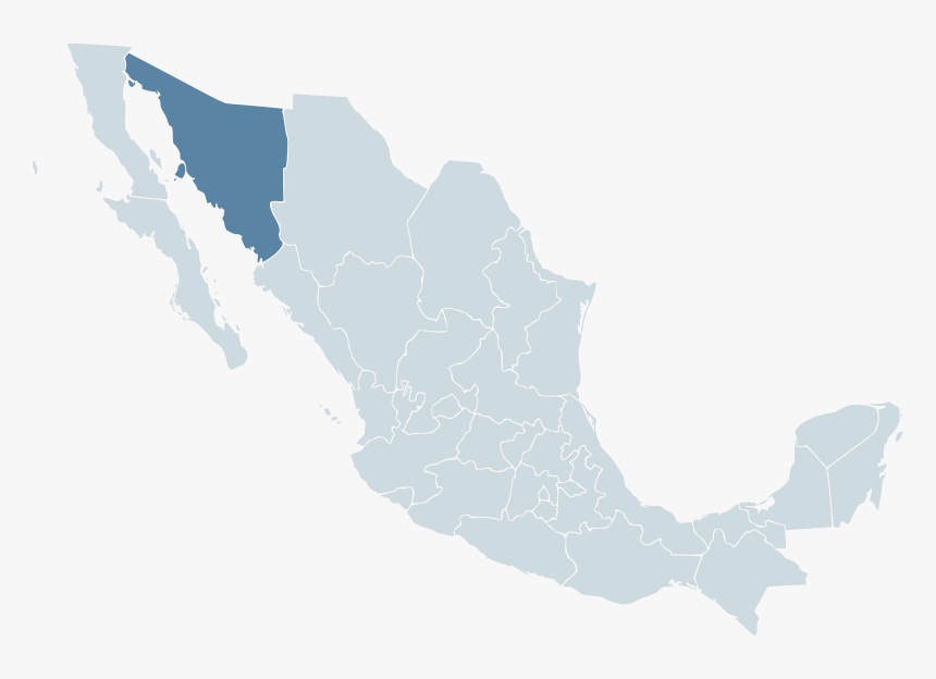 Mexico Map, Mx-son - Mexico Map, HD Png Download, Free Download