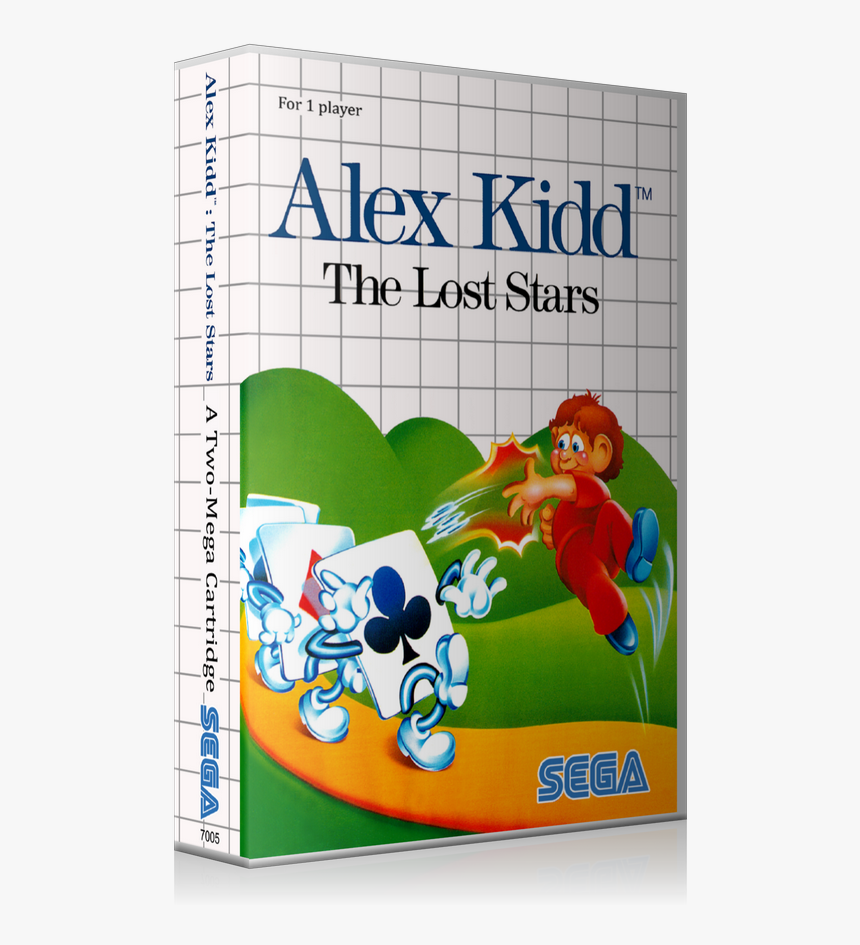 Alex Kidd The Lost Stars Au Sega Master System Replacement - Alex Kidd The Lost Stars Master System, HD Png Download, Free Download