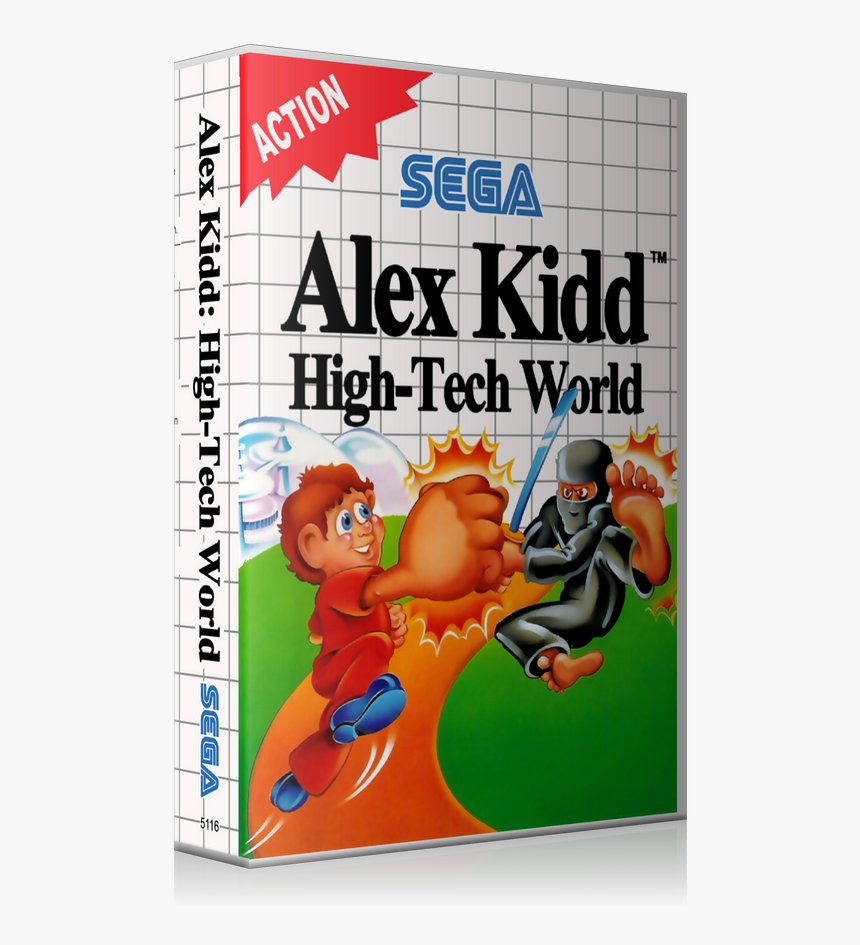 Alex Kidd High Tech World Eu Sega Master System Replacement - Alex Kidd High Tech World, HD Png Download, Free Download