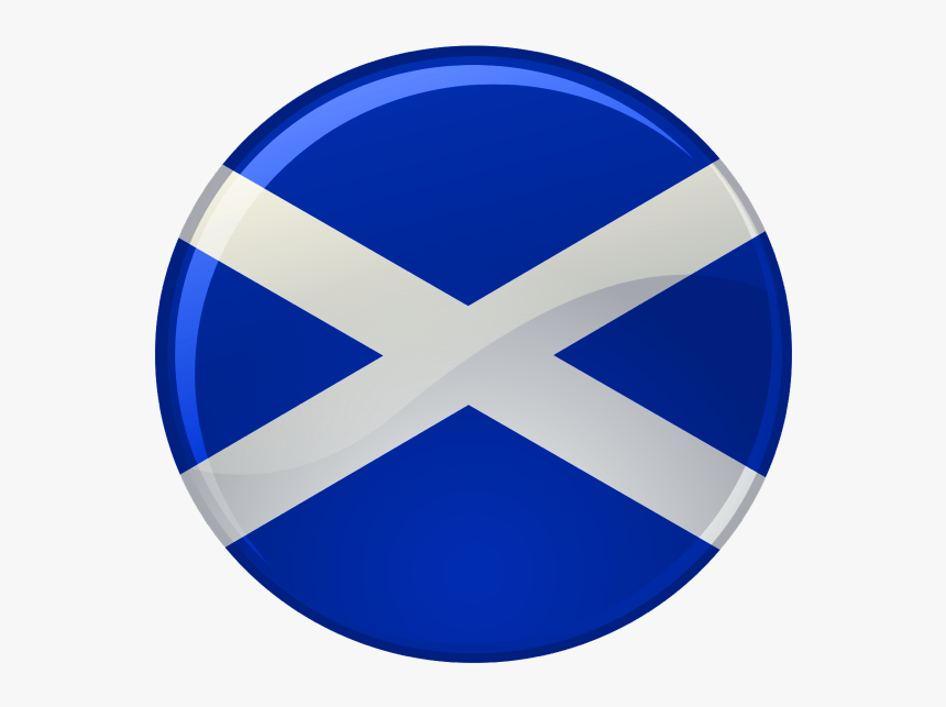 Emotion On Twitter - Scotland Flag Round Png, Transparent Png, Free Download