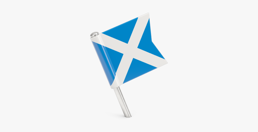 Square Flag Pin - Icon Scotland Flag Pin, HD Png Download, Free Download