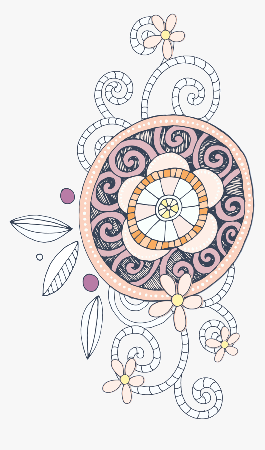 This Graphics Is Hand Painted Vintage Woodcut Pattern - Circle, HD Png Download, Free Download