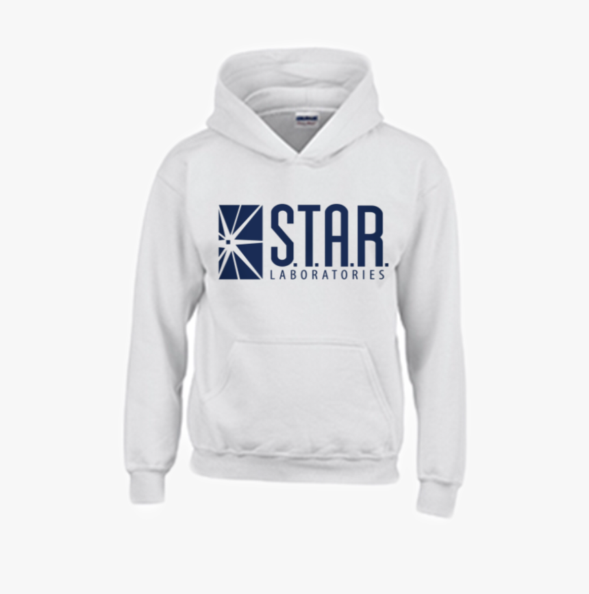 #flash #starlabs #star #arrowverse #hoodie #white - Hoodie, HD Png Download, Free Download