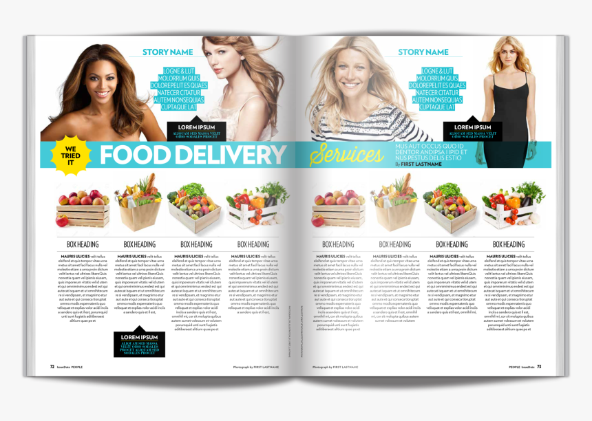 Design People Magazine Layout, HD Png Download, Free Download