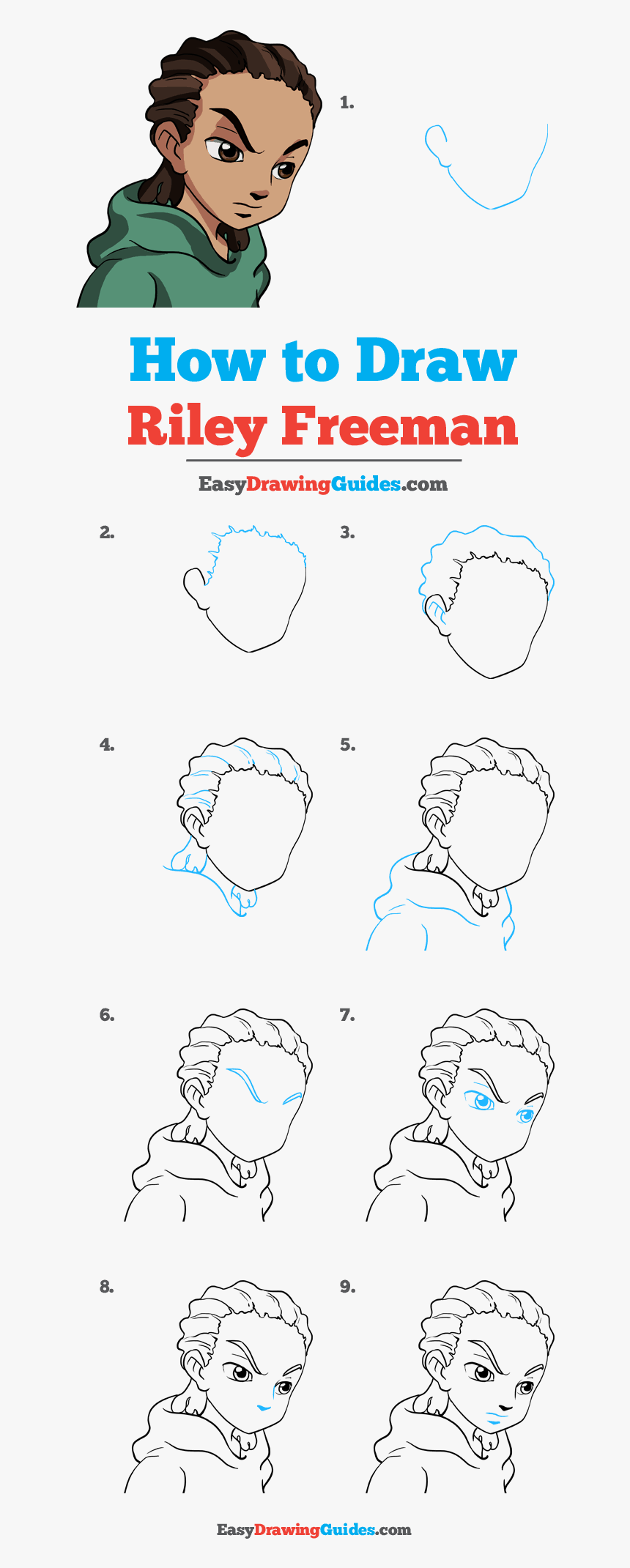 How To Draw Riley Freeman - Red Panda Drawing Step By Step, HD Png Download, Free Download