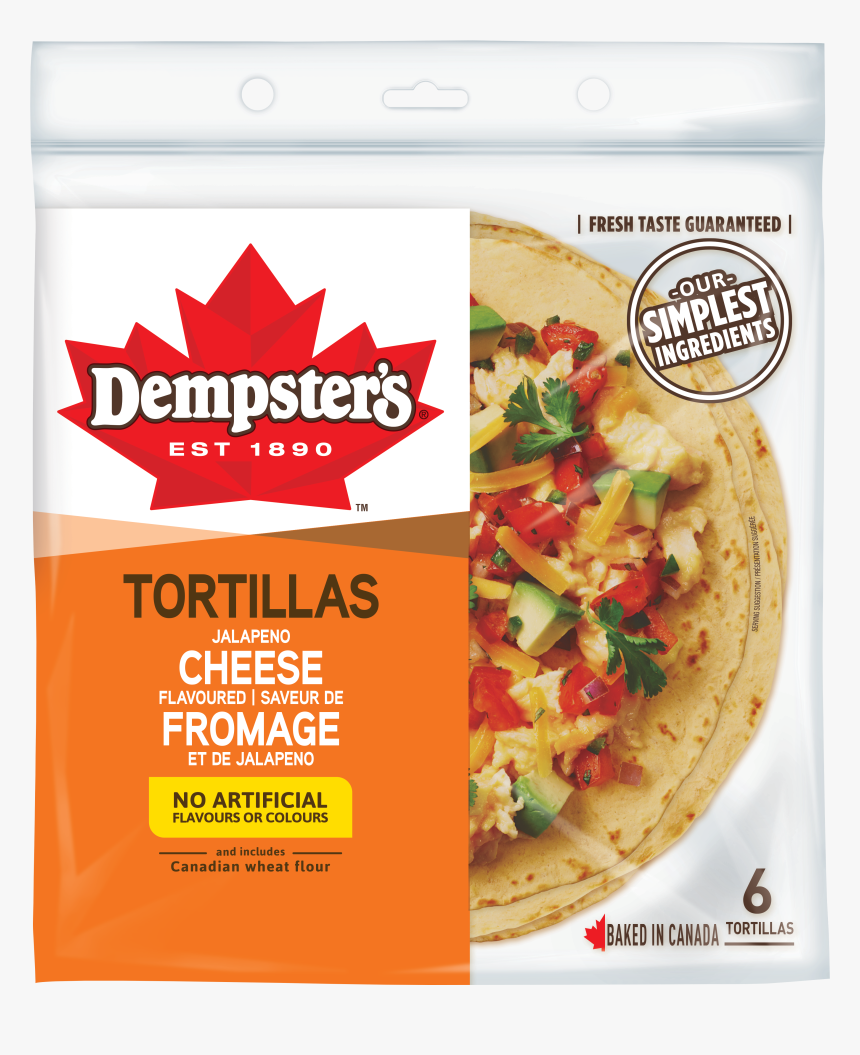 Dempster"s® Jalapeno & Cheese Flavour Tortillas - Dempster's Ancient Grain Tortilla, HD Png Download, Free Download