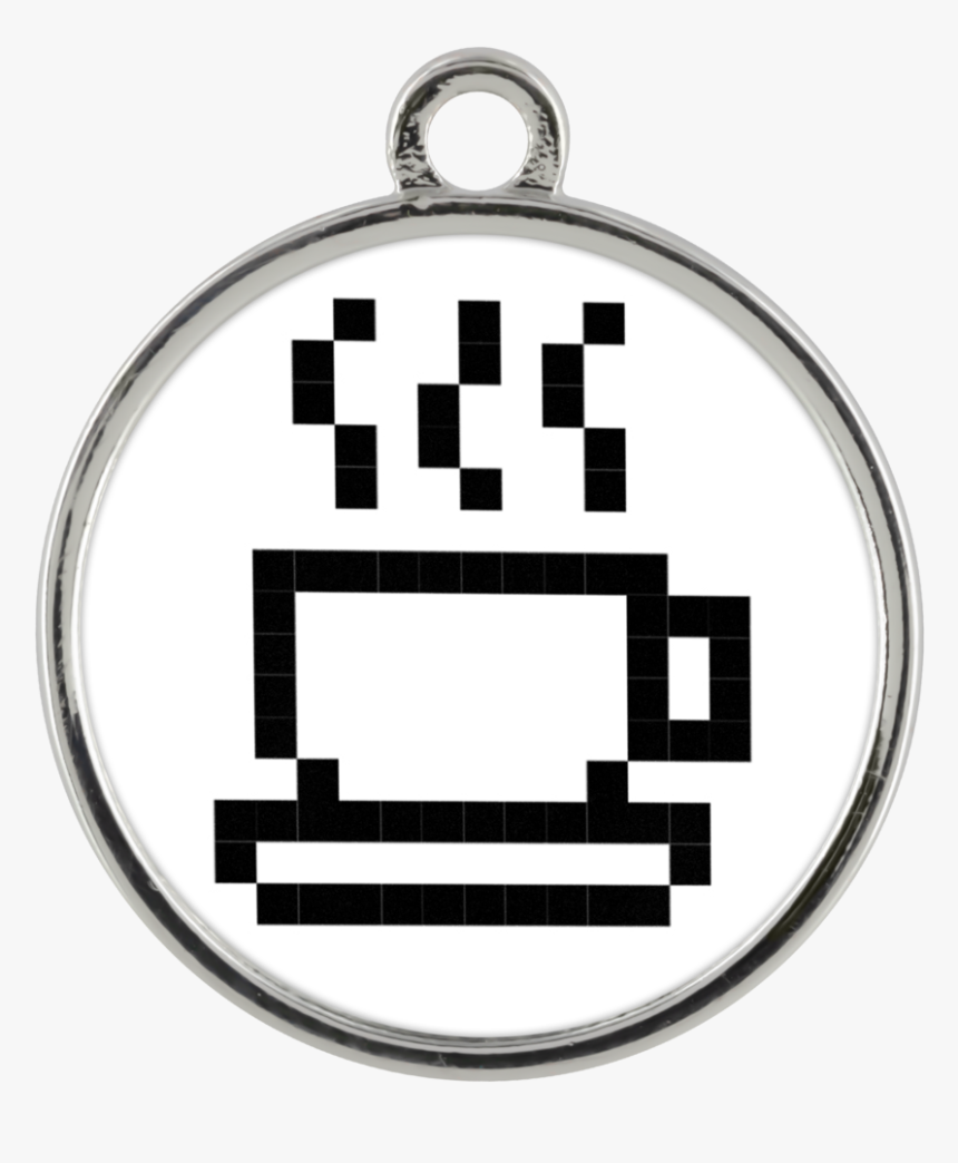 Coffee Lovers Pixel Art Standard Coin Necklace - Word Of Faith Int'l Christian Center, HD Png Download, Free Download