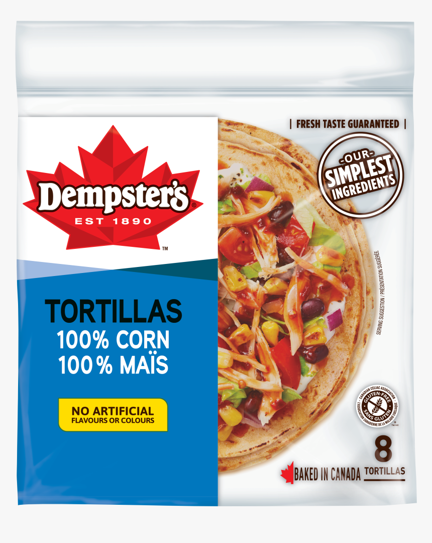 Dempster"s 100% Corn 7" - Dempster's Ancient Grain Tortilla, HD Png Download, Free Download