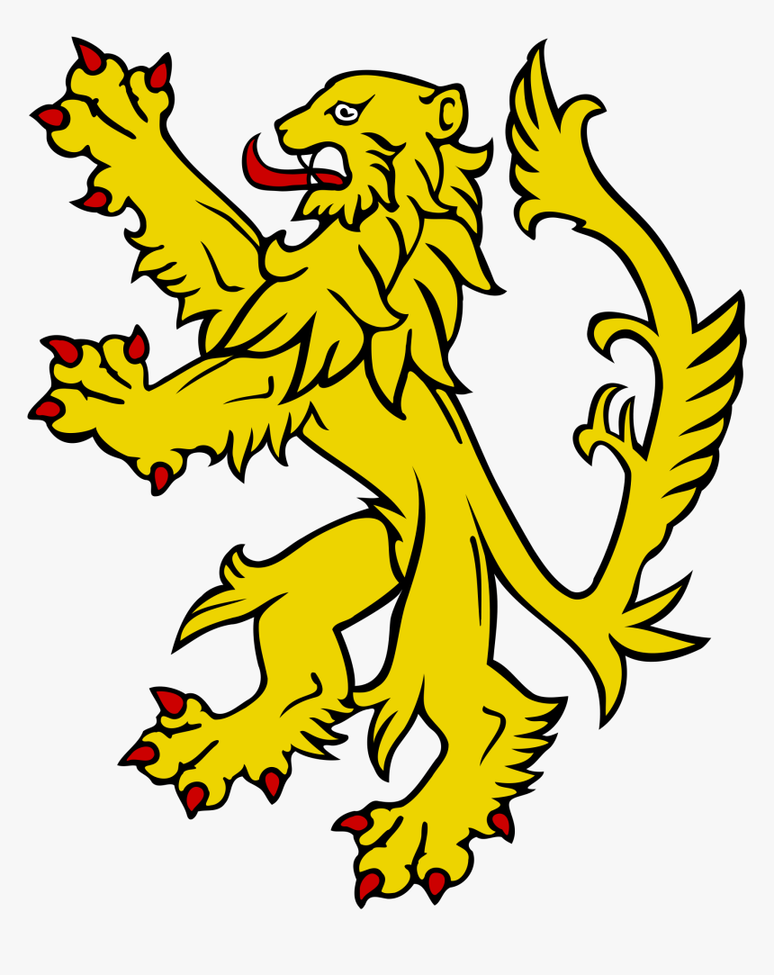 Heraldic Lion Rampant Clipart , Png Download - Lion Rampant Png, Transparent Png, Free Download