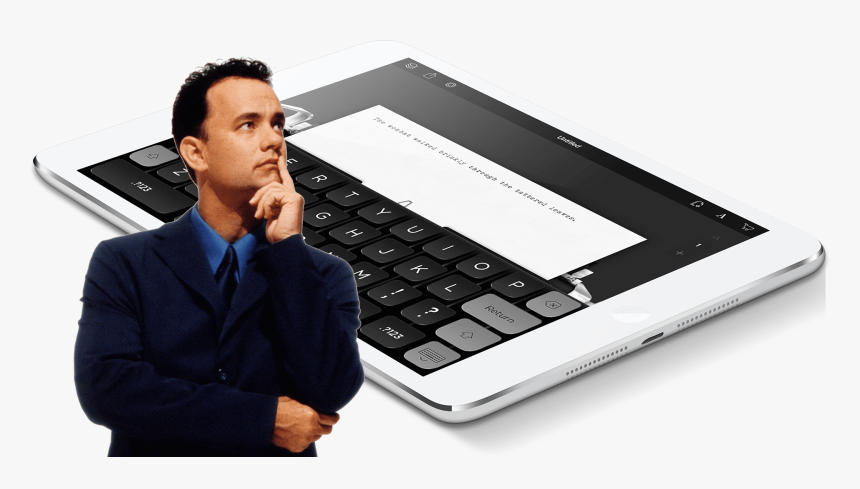 Apple Interviews Tom Hanks Via Twitter About His New - Typewriter, HD Png Download, Free Download