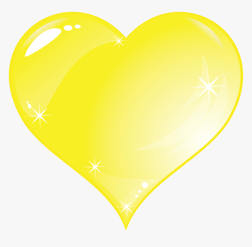 Yellow Heart Transparent Background, HD Png Download, Free Download