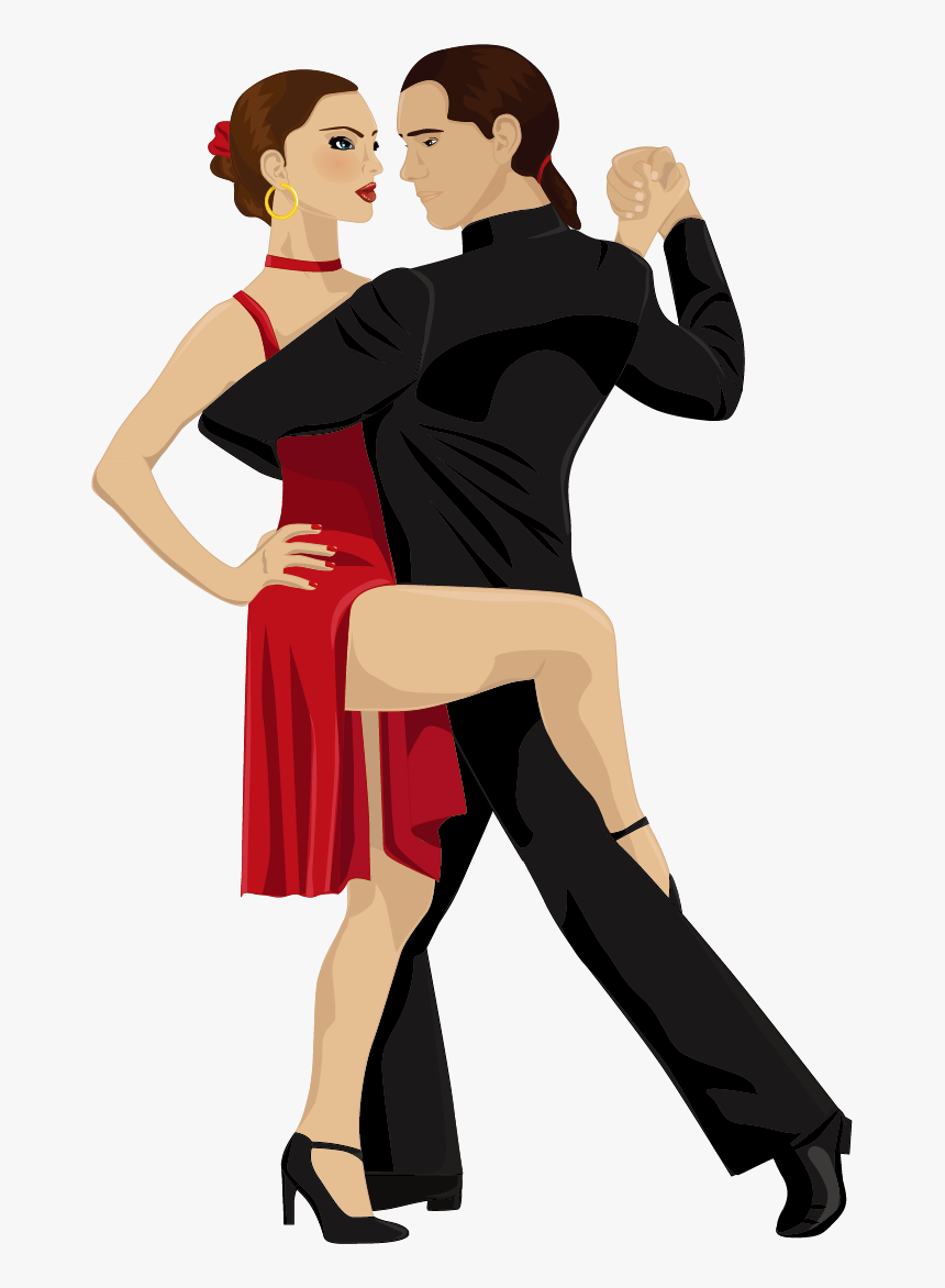 Transparent Salsa Dancer Png - Dibujo Tango Png, Png Download, Free Download