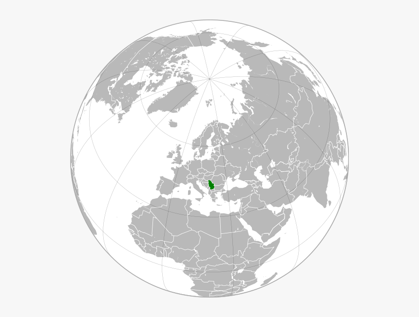 Location Of Serbia - Size Of The Soviet Union On A Map, HD Png Download, Free Download