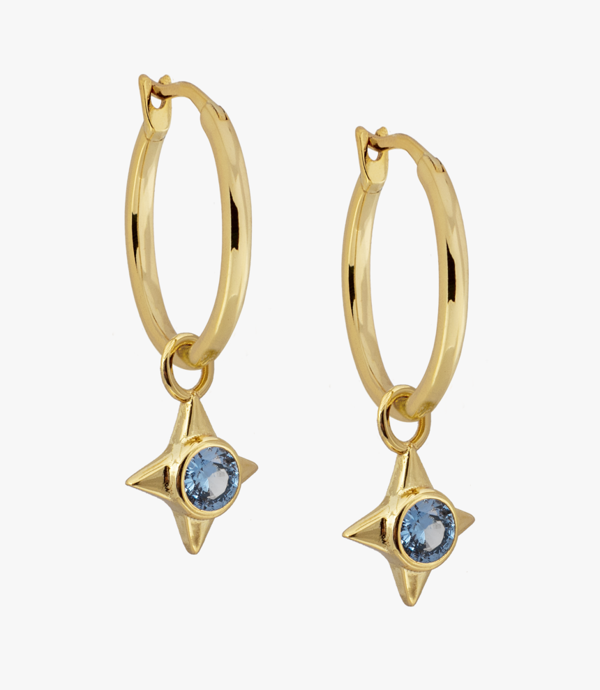 Golden Hoop With Aqua Star, HD Png Download, Free Download