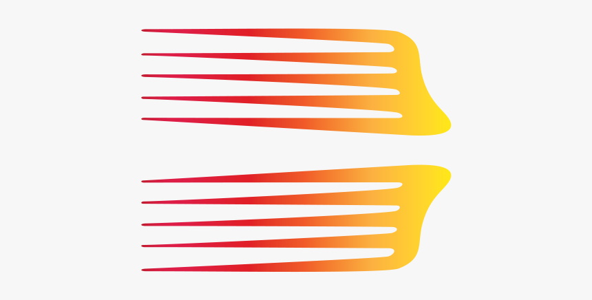 Pair Of Racing Stripes Red Orange Yellow - Parallel, HD Png Download, Free Download