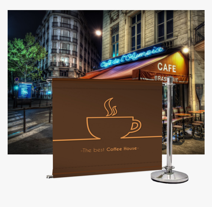 Cafe Barrier Add On Product Cat Image - Paris Cafe, HD Png Download, Free Download