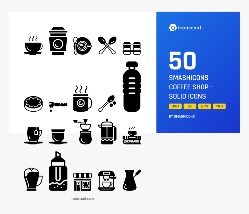 Smashicons Coffee Shop - Graphic Design, HD Png Download, Free Download