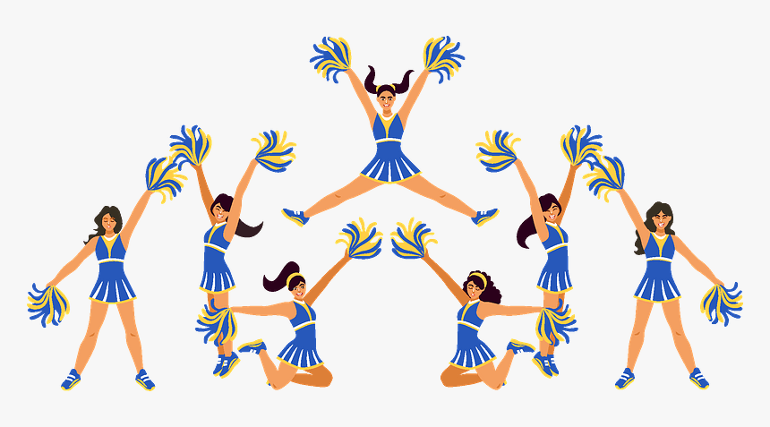 Cheerleaders Clipart, HD Png Download, Free Download