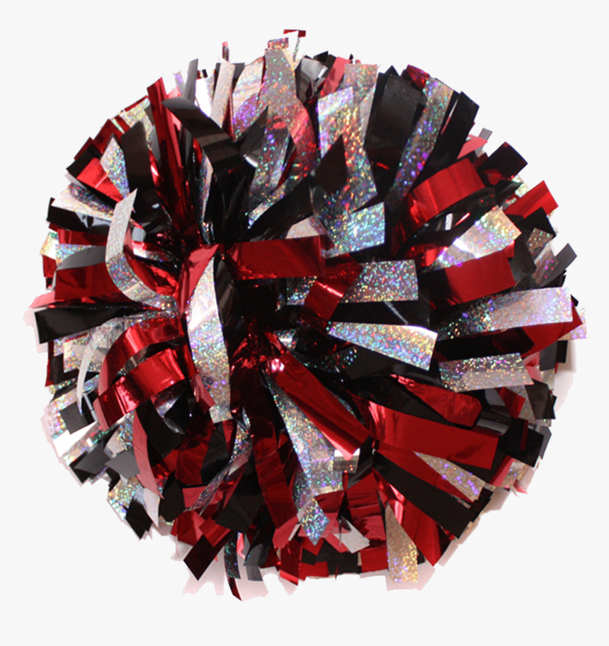 Transparent Pom Pom Clipart - Red And Black Pom Poms Clipart, HD Png Download, Free Download