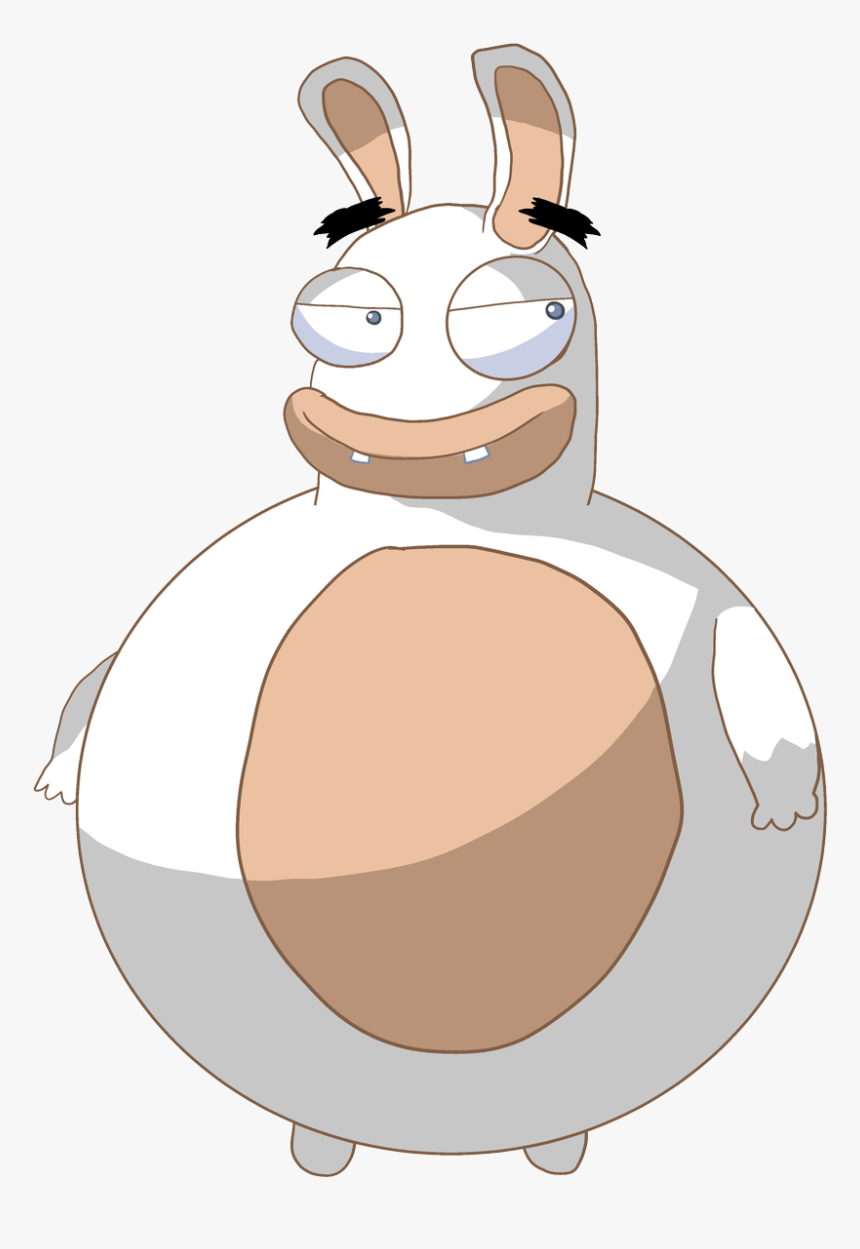 Big Chungy Rabbid - Rabbid Cartoon, HD Png Download, Free Download