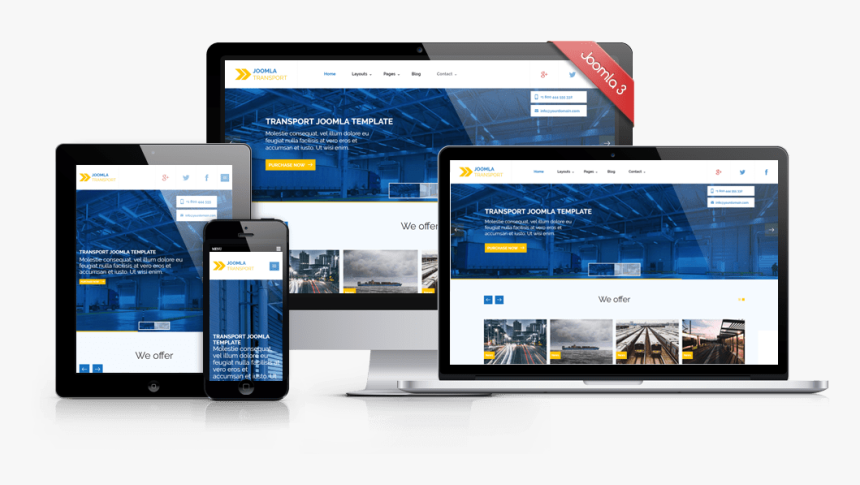 Free Joomla 3.8 Templates, HD Png Download, Free Download