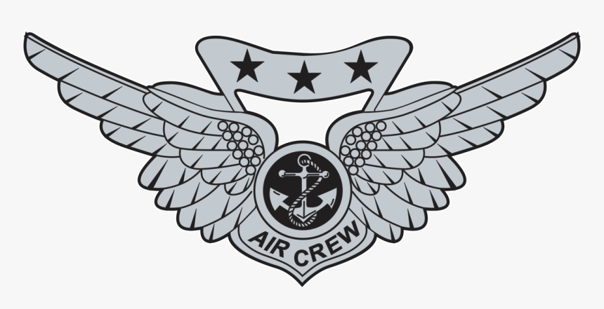 Pilot Clipart Crew - Combat Aircrew Wings Decal, HD Png Download, Free Download