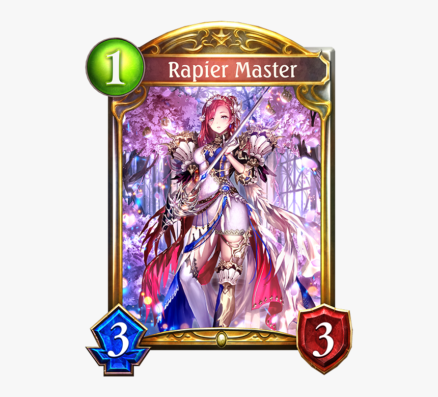 Unevolved Rapier Master Evolved Rapier Master - Lancer Of The Tempest Shadowverse, HD Png Download, Free Download